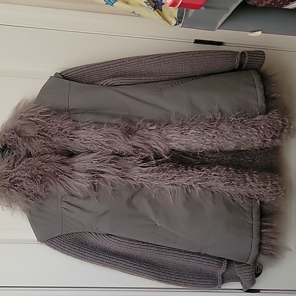 Reversible Mixed Media Coat w/ Removable Sleeves - Picture 3 of 15